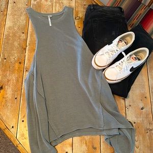 Sage Green Sweater Tank - OS